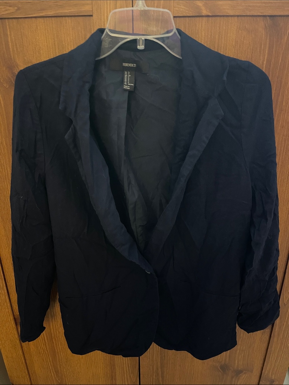 Forever 21 Dark Navy Open-Front Blazer